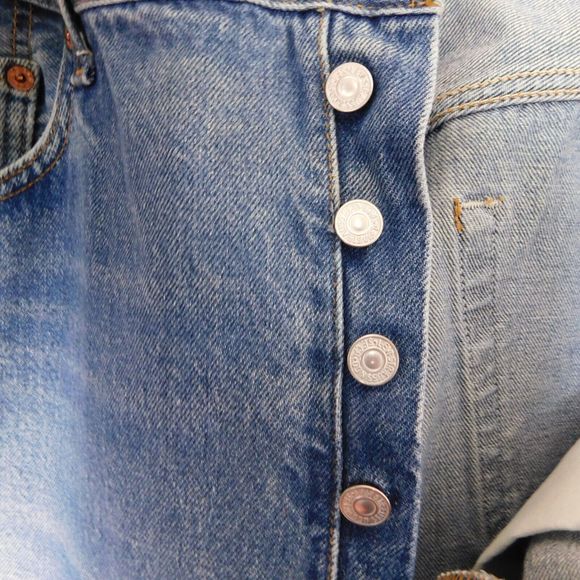 Vintage Levis 501xx 90s Jeans Size 38x30 Cotton Denim Button Fly Casual Pants - Picture 6 of 16